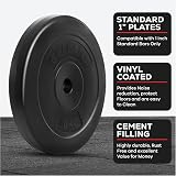 Gallant 40kg Vinyl Weight Plates 1 Inch Standard Set 4x10kg Exercise Fitness view 2