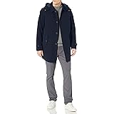 tommy hilfiger men's hooded rain trench jacket