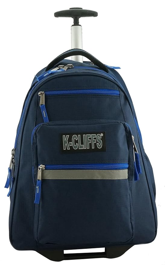 KCliffs Heavy Duty Rolling Backpack School Backpacks with
