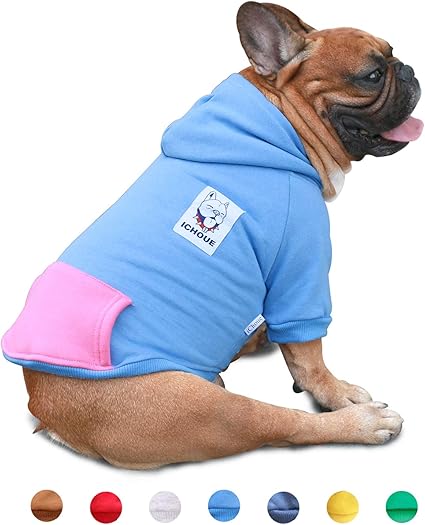 Amazon Com Ichoue Pet Clothes Dog Hoodie Hooded Full Zip