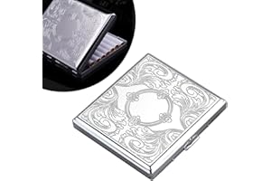 STEELFEVER Metal Cigarette Case Box Holds 20 Cigarettes for 84mm