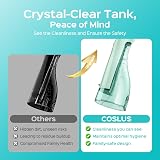 COSLUS C20 Water Flosser 300ml Tank 5 Jet Tips IPX7 Cordless Portable Green view 5