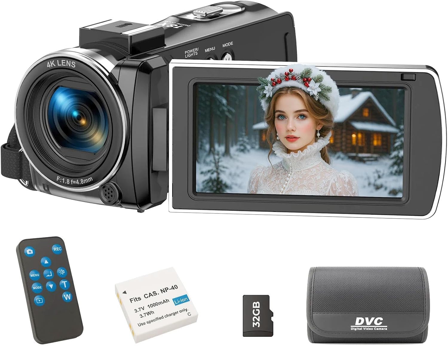 Photo 1 of ***MISSING PARTS***
FIREFOTO Camcorder Video Camera 4K, 64MP Digital Camera 18X Digital Zoom Vlogging Camera for Youtubers 3”270°Rotation Screen 4k Camera for Video Recording with Battery & 32GB Card, Remote Control