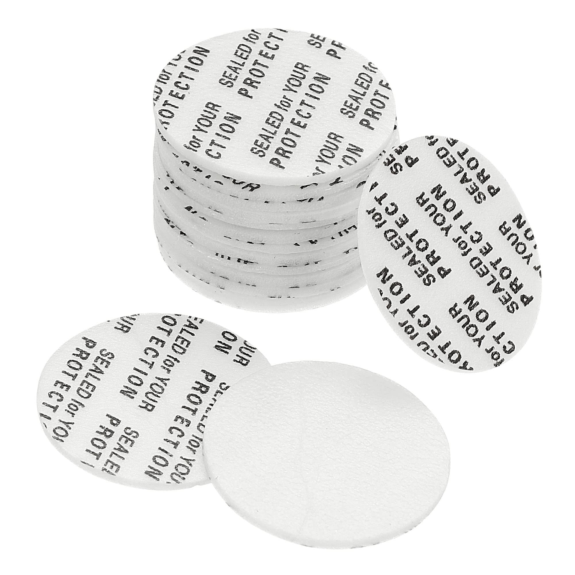 PATIKIL 22mm/0.87" Foam Lid Liner, 500Pack PS Foam Resistant Tamper Pressure Sensitive Seal for Bottle Cap Liners Seals