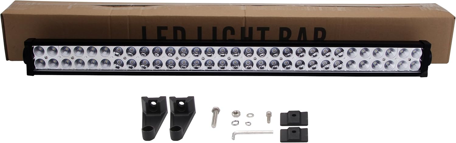 Senlips 32” 180W Road Spot Flood Combo Waterproof Led Driving Work Fog Boat Lamp Lighting Bar for Trucks Jeep ATV UTV SUV, 1 Year Warranty: Automotive