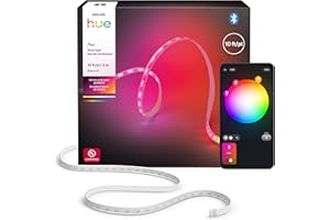 Hue Flux 3-Meter LED Strip Light, 1200 lm, Vibrant Color and Ambiance, Flexible Indoor Lighting, Chromasync™ Color Blending, 