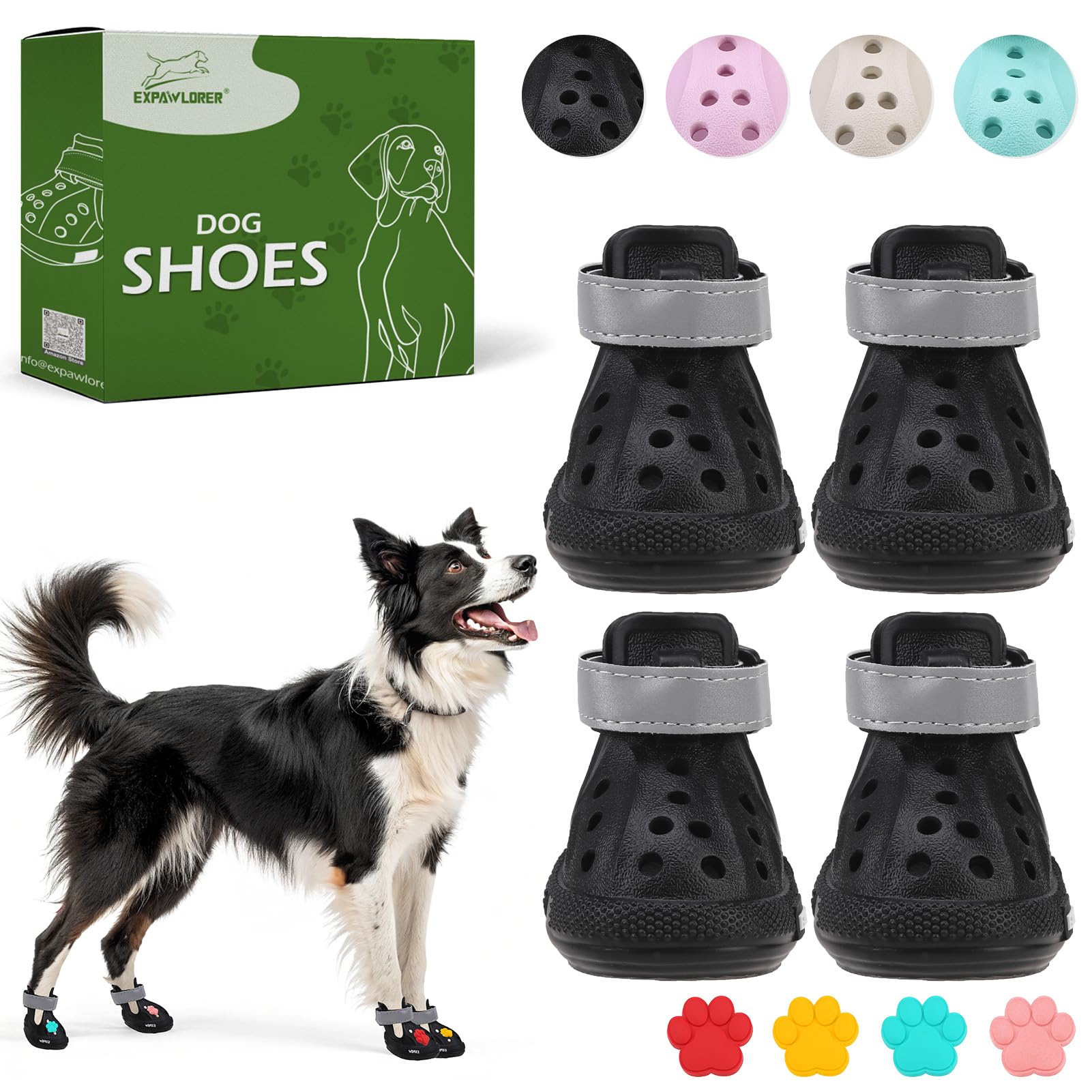KOESON Dog Shoes For Hot Pavement, Summer Heat Resistant Dog Boot For