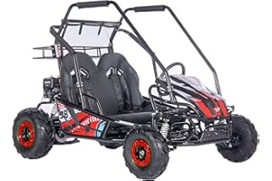 MotoTec Mud Monster XL 212cc 2 Seat Go Kart Full Suspension Red