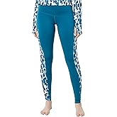 Hot Chillys Women's Micro Elite Chamois Pocket Print Tight Midweight Body Fit Base Layer