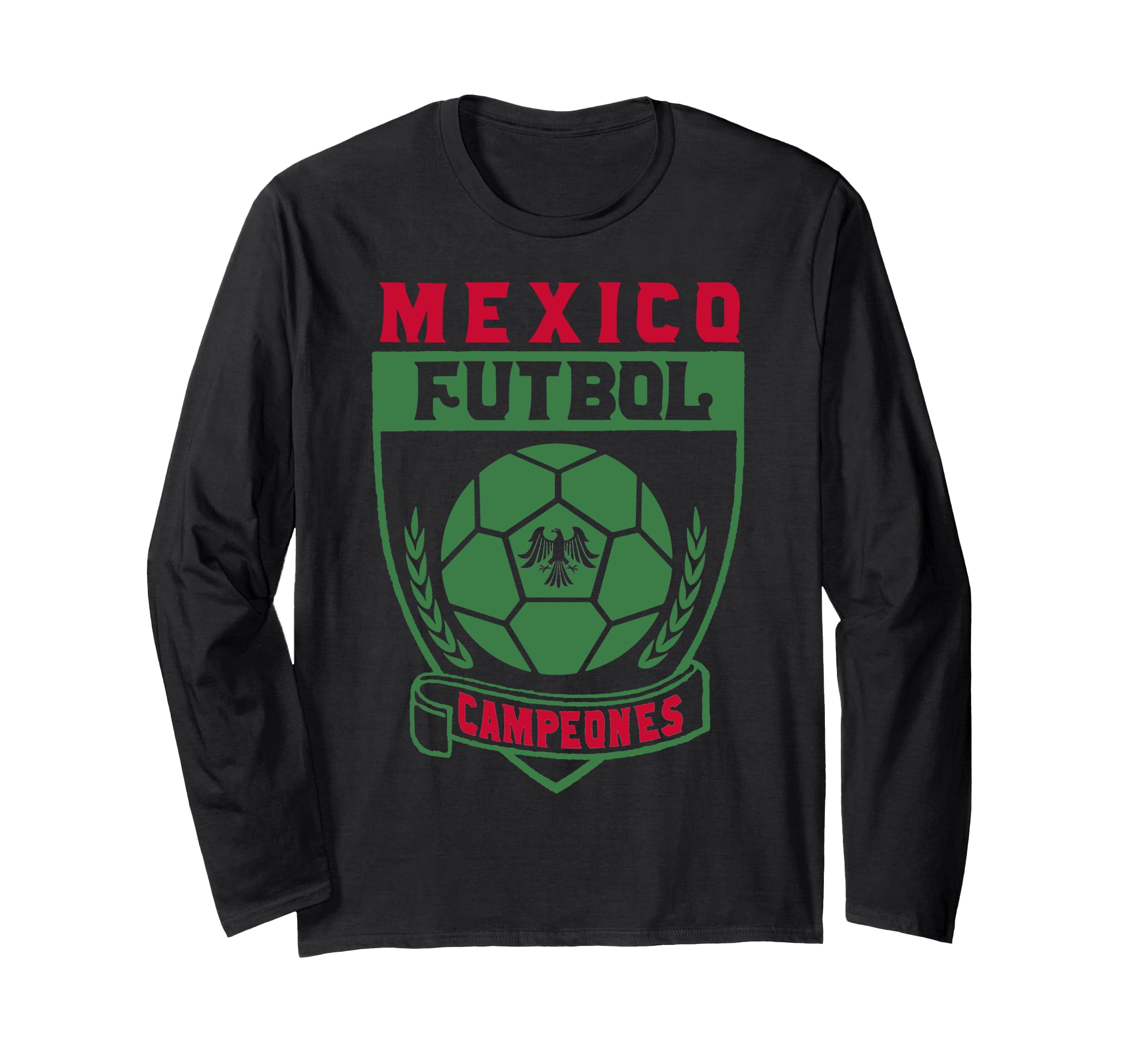 Mexico Futbol Campeones Seal Long Sleeve T-Shirt