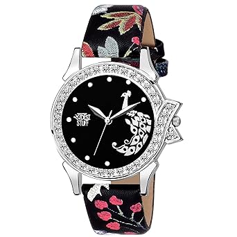 Swadesi Stuff Stylish Black Analog Watch for Girls and Women Watch -for Girls