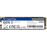 Timetec 256GB SSD NVMe PCIe Gen3x4 8Gb/s M.2 2280 3D NAND High Performance SLC Cache Read/Write Speed Up to 2,000/1,600 MB/s Internal Solid State Drive for PC Laptop and Desktop