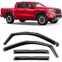 In-Channel Window Vent Visors For 2022-2025 Nissan Frontier Crew Cab – Dark Smoke, 4Pcs, No Drill