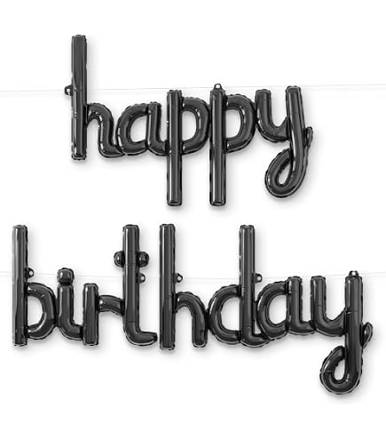 "Older Wiser Hotter" Silver Foil Balloon Banner - Birthday Decor For 30th, 40th, 50th, 60th+ Parties
