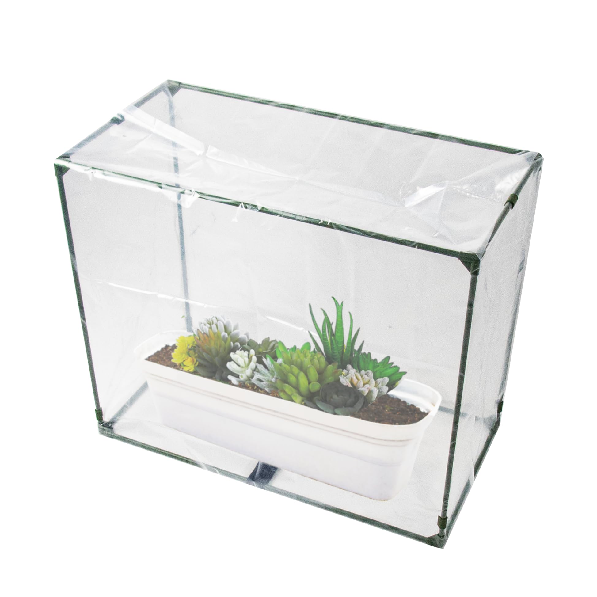 daim すっぽり 保温 カバー 小 幅60cm×奥行30cm×高さ50cm プランター 家庭菜園 保温 多肉植物 苗 野菜 植物 風よけ 霜除け ミニ温室 (保温 小)商品画像