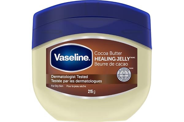 Vaseline Healing Jelly for dry skin Cocoa Butter made with triple purified petroleum jelly 215 g