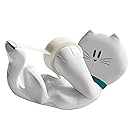 Scotch Kitty Dispenser with Scotch Magic Tape, 3/4 x 350 Inches, 1 Roll, 1 Dispenser (C39-KITTY-W)