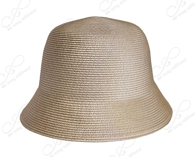 beige cloche hat
