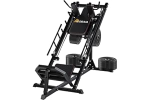 Mdeam Leg Press Hack Squat Machine,Leg Press Machine with Linear Bearing 45-Degree Hack Squat Machine for Gym Home Lower Body Strength Training for Quads, Hamstring, Glutes, Calves