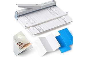 Mxmoonant Foldable Manual Creasing Machine 13'' with Metric/Imperial Scale, Up to 300gsm, Home Manual Creaser for DIY Invitat