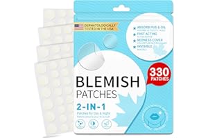 Blemish Patch Pimple Patches Ultra Thin Hydrocolloid Patch Invisible With Salicylic Acid and Tea Tree Skin Care Day and Night