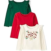 The Children's Place Girls Long Sleeve Knit Fashion Shirt