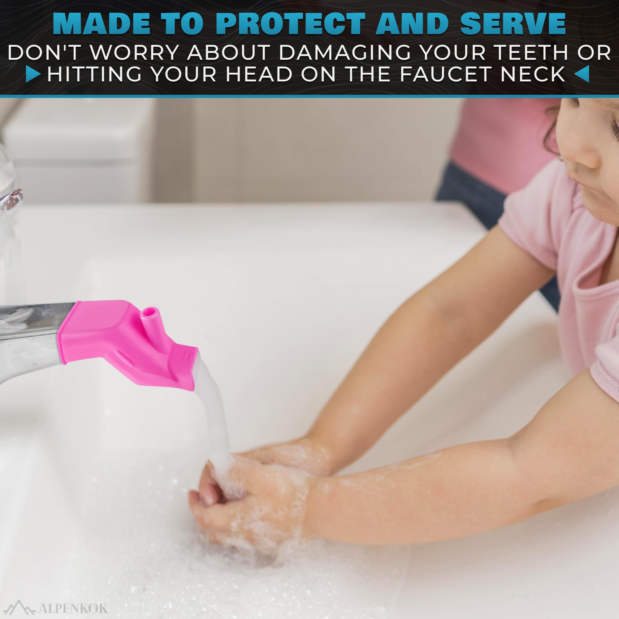 3Pcs Sink Extender for Toddlers - Sink Faucet Extender for Toddlers Bath Faucet Cover for Kids Faucet Extender for Sink Bath - Toddler Sink Extender Tub Faucet Cover for Kids Toddler Faucet Extender