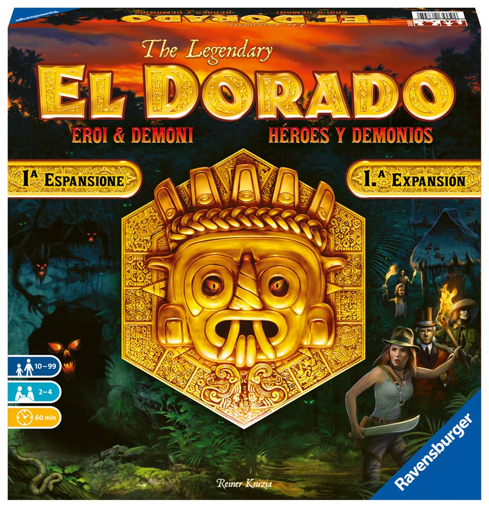 Ravensburger 26855 El Dorado: Heroes and Demonies, Board Game, Light Strategy, 2-4 Players, Recommended Age 10+