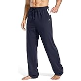Pudolla Men's Tall Sweatpants 32"/34"/36" Long Inseam Cotton Yoga Pants Athletic Lounge Casual Pants for Men with Pockets