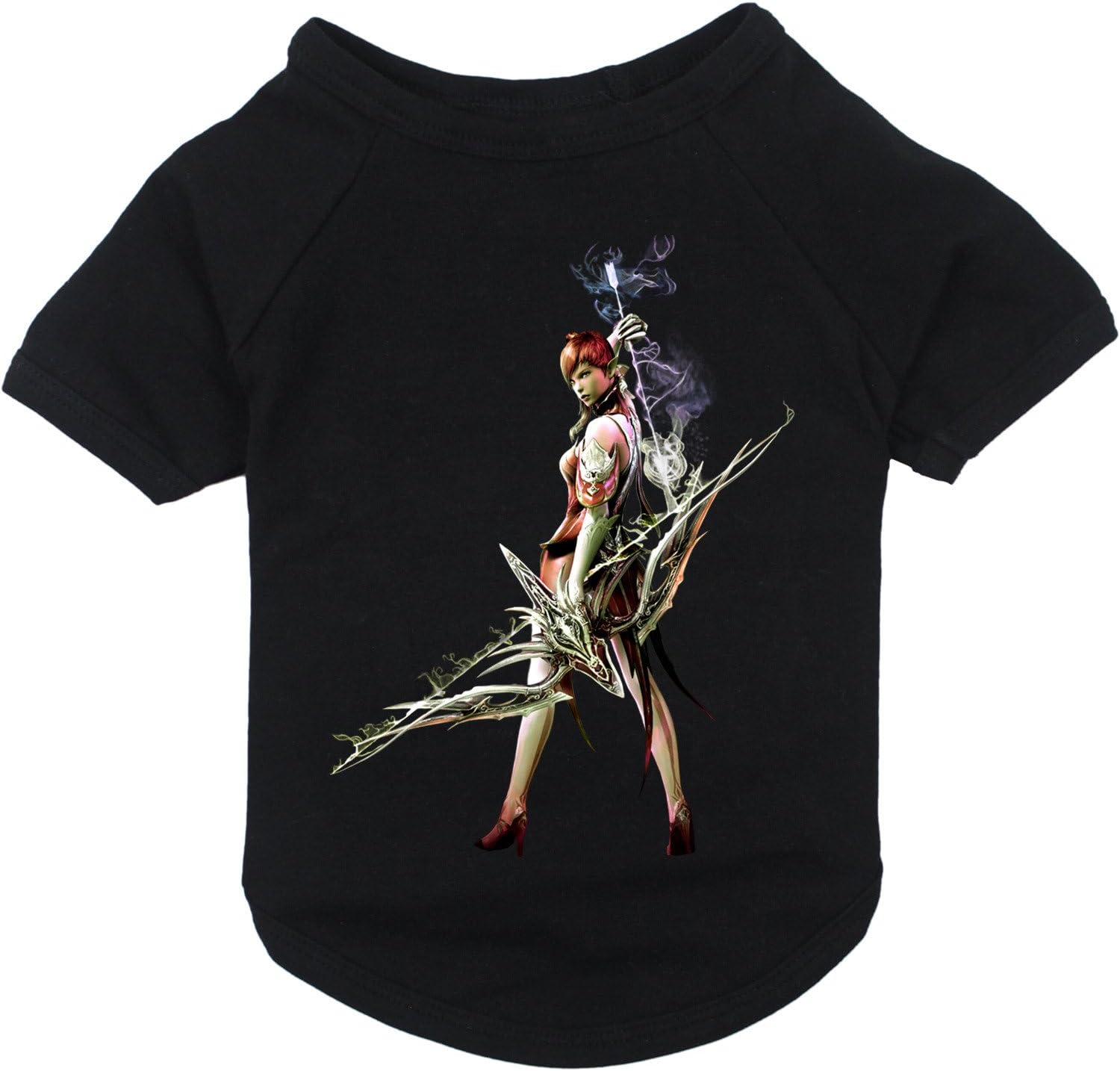 Tengyi aion Asmo Ranger Pet Dog Costumes Clothing T shirts Black S