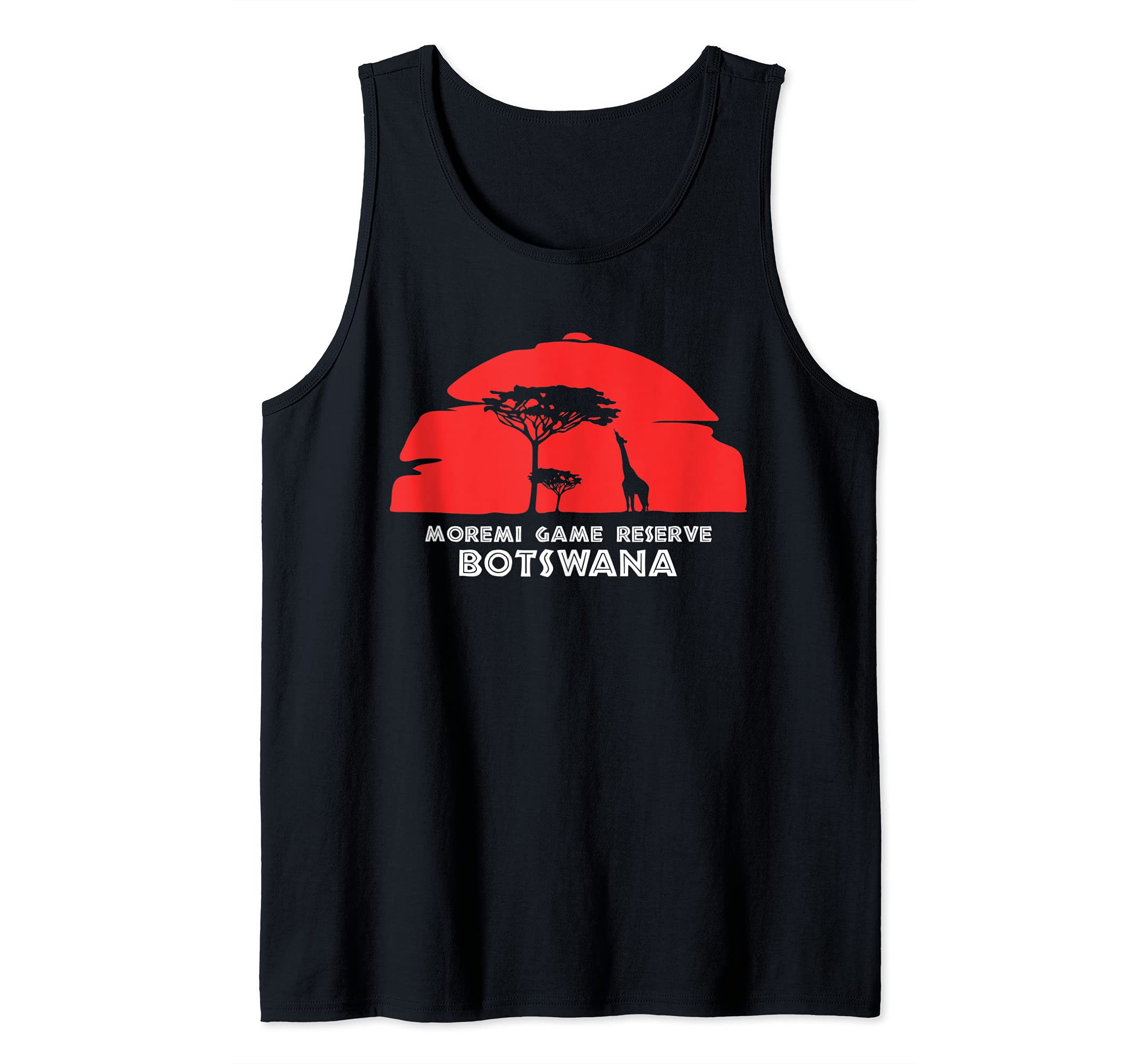 Moremi Game Reserve, Botswana Africa Safari Girrafe Tank Top