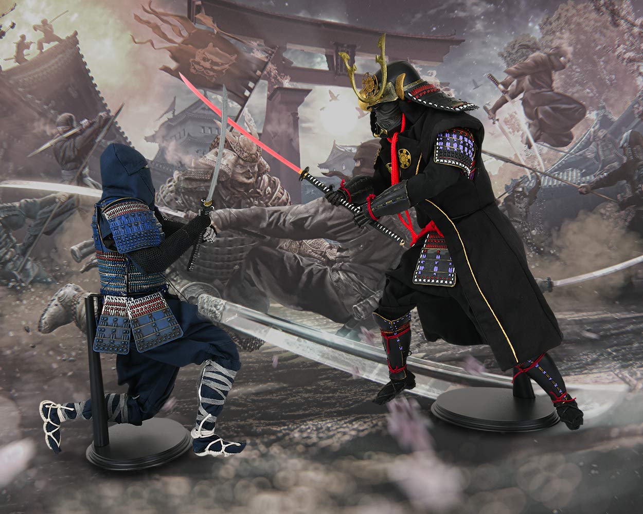 DS. DISTINCTIVE STYLE 1/6 Scale Action Figure Display Stand 1 Set (U and C Clips) for 12 Inch Action Figure, Adjustable Height