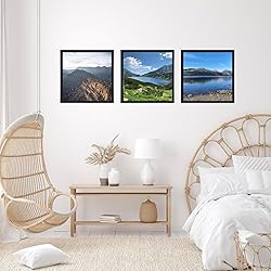 JCJMY 10x10 Picture Frame Set of 6 Black for Wall