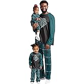 foco NFL Team Logo Plaid Matching Set Family Holiday Pajamas