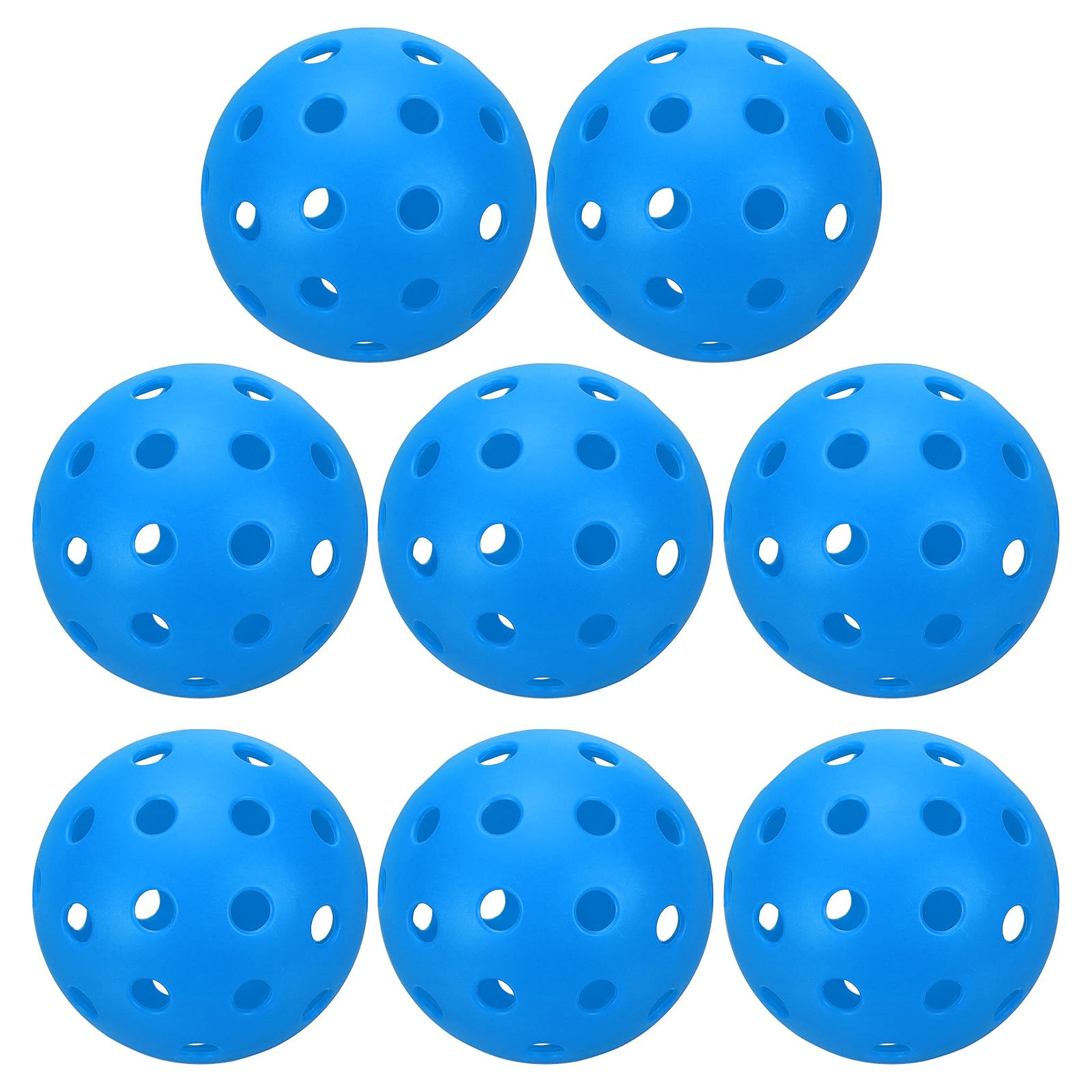 PATIKIL Outdoor Pickleball Balls 40 Holes 74mm 26g 8 Pack Blue