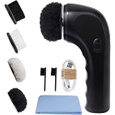 Sansent Electric Shoe Shine Kit, Electric Shoe Polisher Brush Shoe Shiner Dust Cleaner Portable Leather Care Kit for Shoes