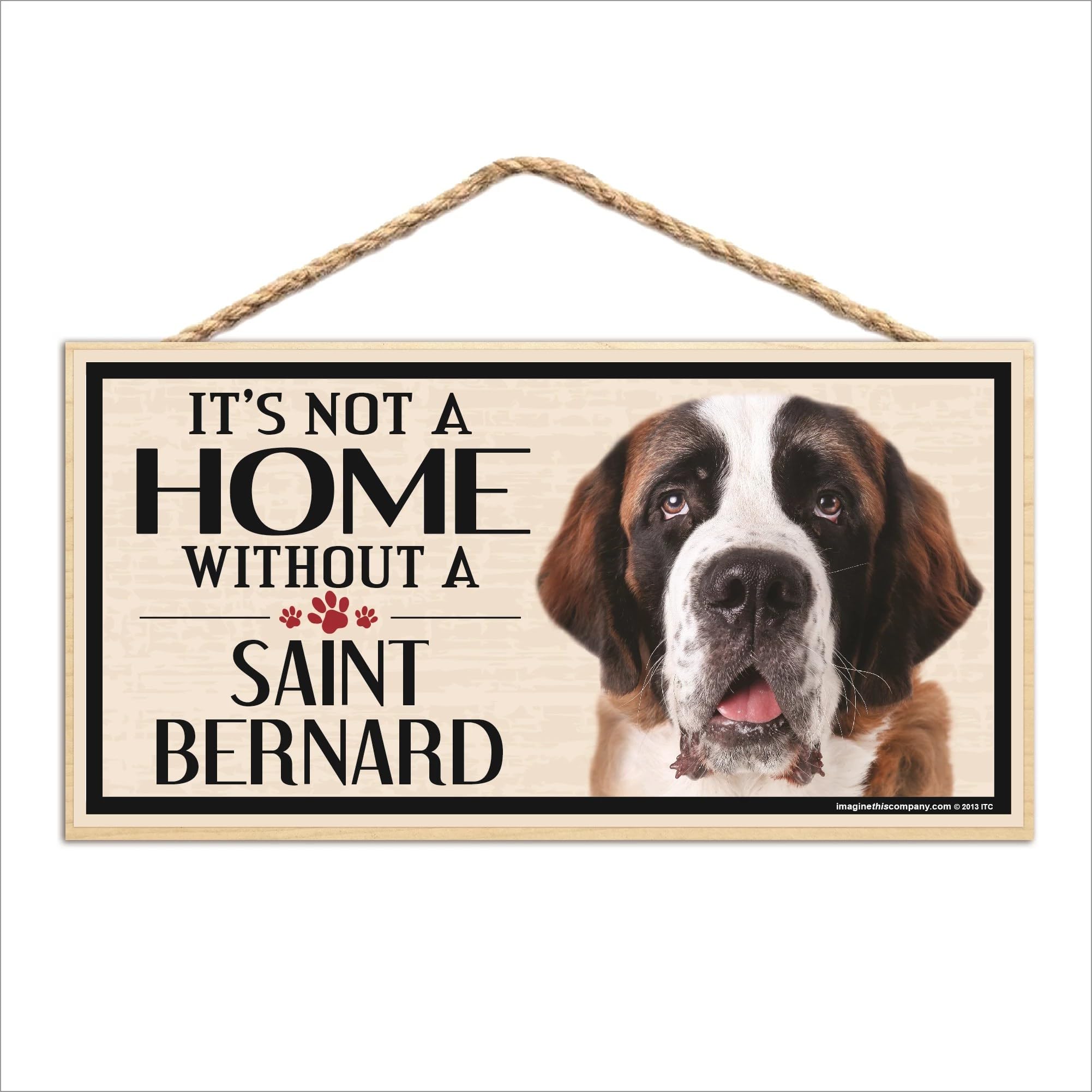 Imagine This Dog Breed Wood Sign for St. Bernard - Rustic Wall Art - Home Decor