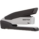 Bostitch Office Executive Metal Desktop Stapler, 3 in 1 Spring Powered Stapler, One Finger, Staple Storage Compartment &amp; Staple Remover, Includes 210 Staples, 28 Sheet Capacity, Black/Gray