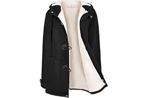 Jyanl Womens Sherpa Lined Coats Winter Fleece Jackets Casual Fashion Trendy Jackets Warm Outerwear Fuzzy Long Zip Hoodie