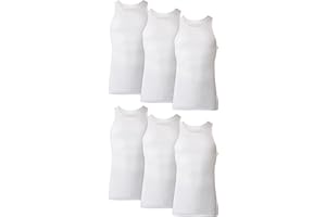 Hanes Men's Tank Top Undershirt Pack, Moisture-Wicking Cotton Ribbed Tanks for Men, Multi-Pack, White or Black/Gray
