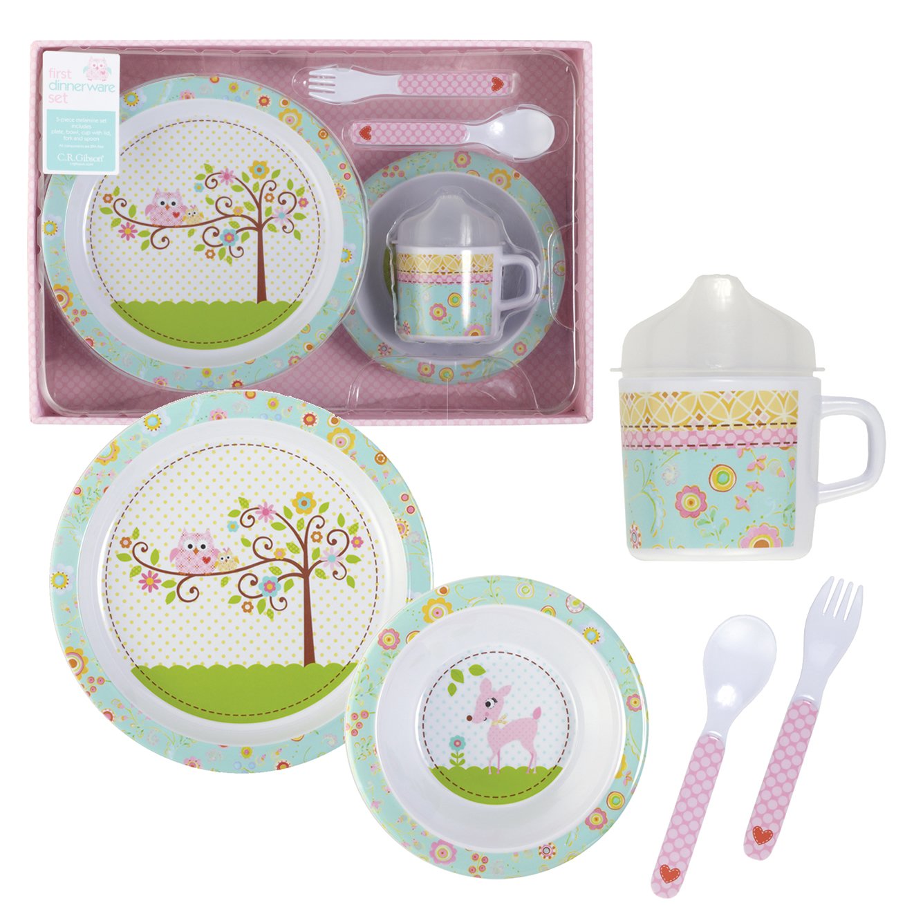 Baby Dinnerware Set & Culina Kids Plate And Bowl Melamine Baby Dinner