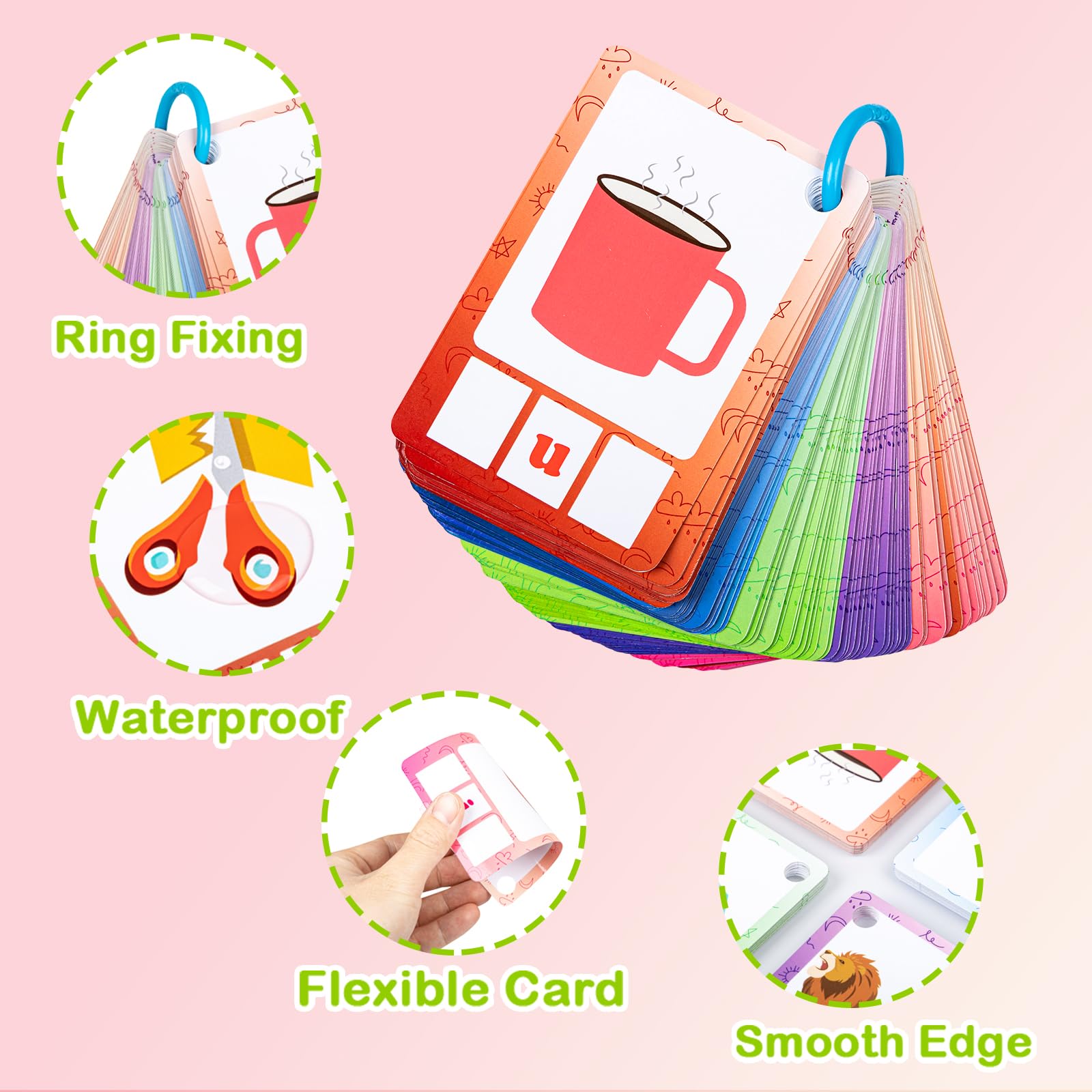 Mua Sight Words Flash Cards, Phonics CVC Word Games, Kindergarten Sight ...
