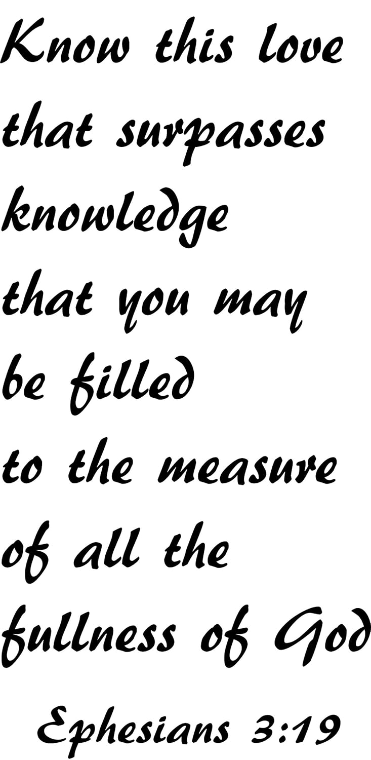 Amazoncom Ephesians 319 Cv Option 2 Wall Decal Know