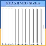 GLARKS 104pc Stainless Steel Spring Wire Assortment 0.3-3mm Dia x 400mm Length view 2