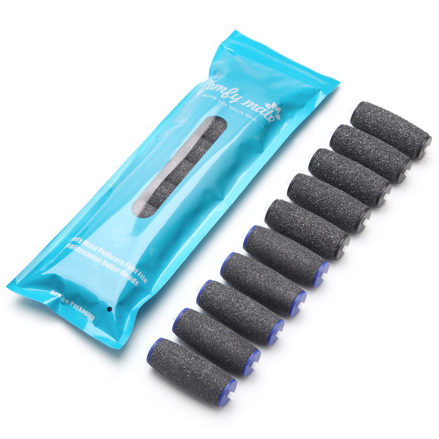 IMPROVED 5 Extra Coarse & 5 Regular Coarse Replacement Refill Roller for Amope Pedi Refills Electronic Perfect Foot File : Beauty