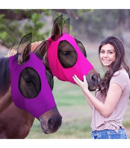Masque Anti-mouches Shires FlyGuard Pro - Maille Fine, Avec Oreilles Et Nez - Poney, Noir