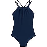 Kanu Surf Girls Jasmine Beach Sport Halter One Piece Swimsuit