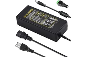 MEIYUE 24V 6A 144W Power Supply Adapter 100-240V AC to DC 24 Volt 6Amp Power Adapter 5.5mm x 2.1mm DC Output Jack 24V Volt AC DC Power Supply for 5050 3528 LED Strip Light LED Driver CCTV Security System