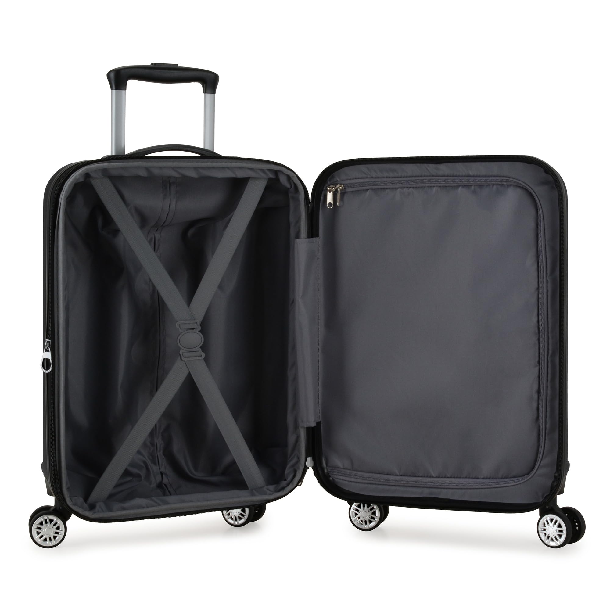 Elite Luggage Expandable Hardside Spinner Luggage, Burgundy, 21