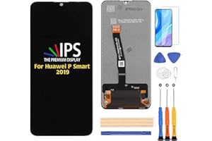 A-MIND Compatible with Huawei P Smart 2019 LCD Display Screen Replacement,for P Smart 2019 Pot-LX3 LX1 LX1AF LX1RUA LX2J Display LCD Panel Repair Parts Kit,with Tempered Glass+Tools (Black)